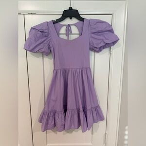 Peixoto Lilac Puff Sleeve Girls Dress